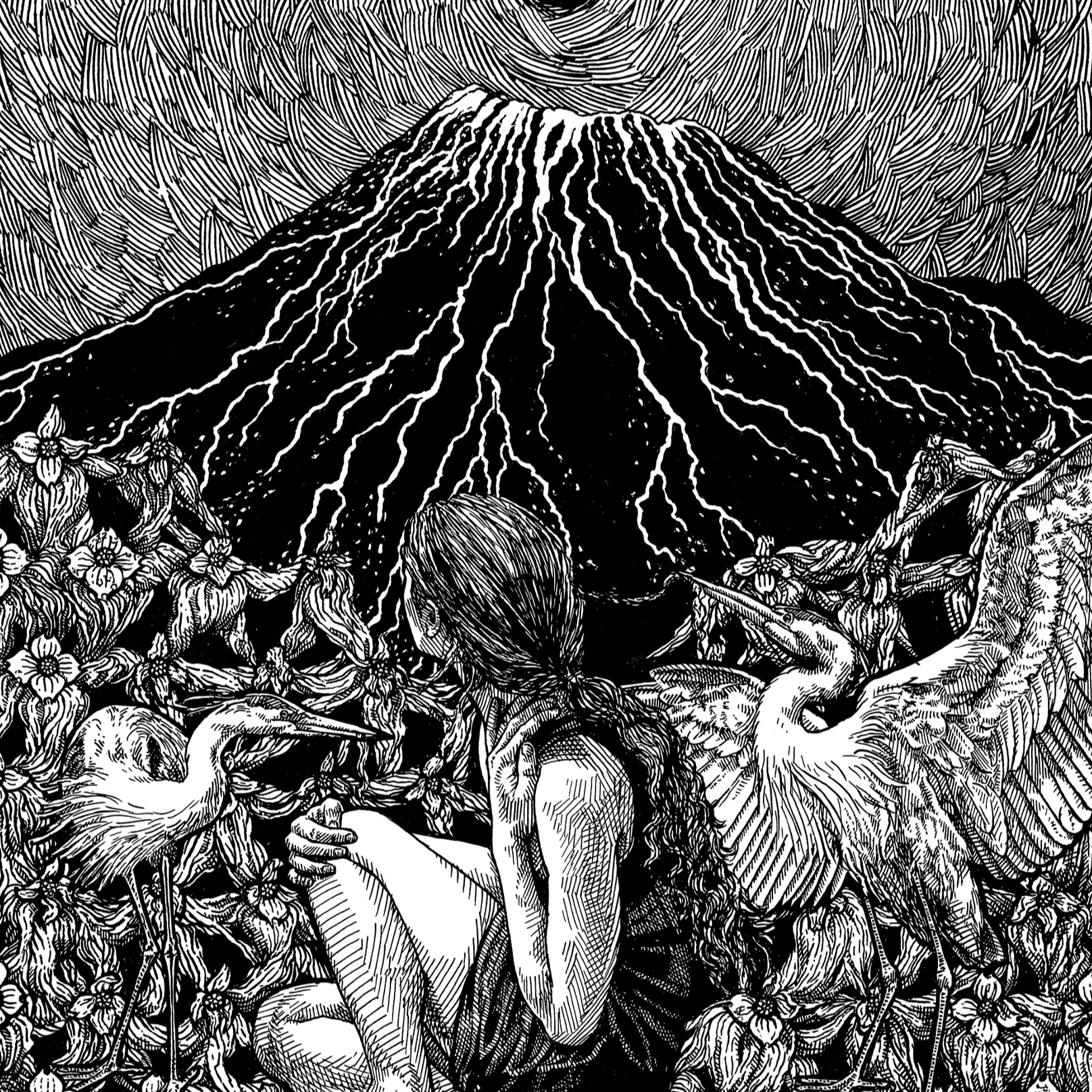 SunnO))) Volcano Art Print