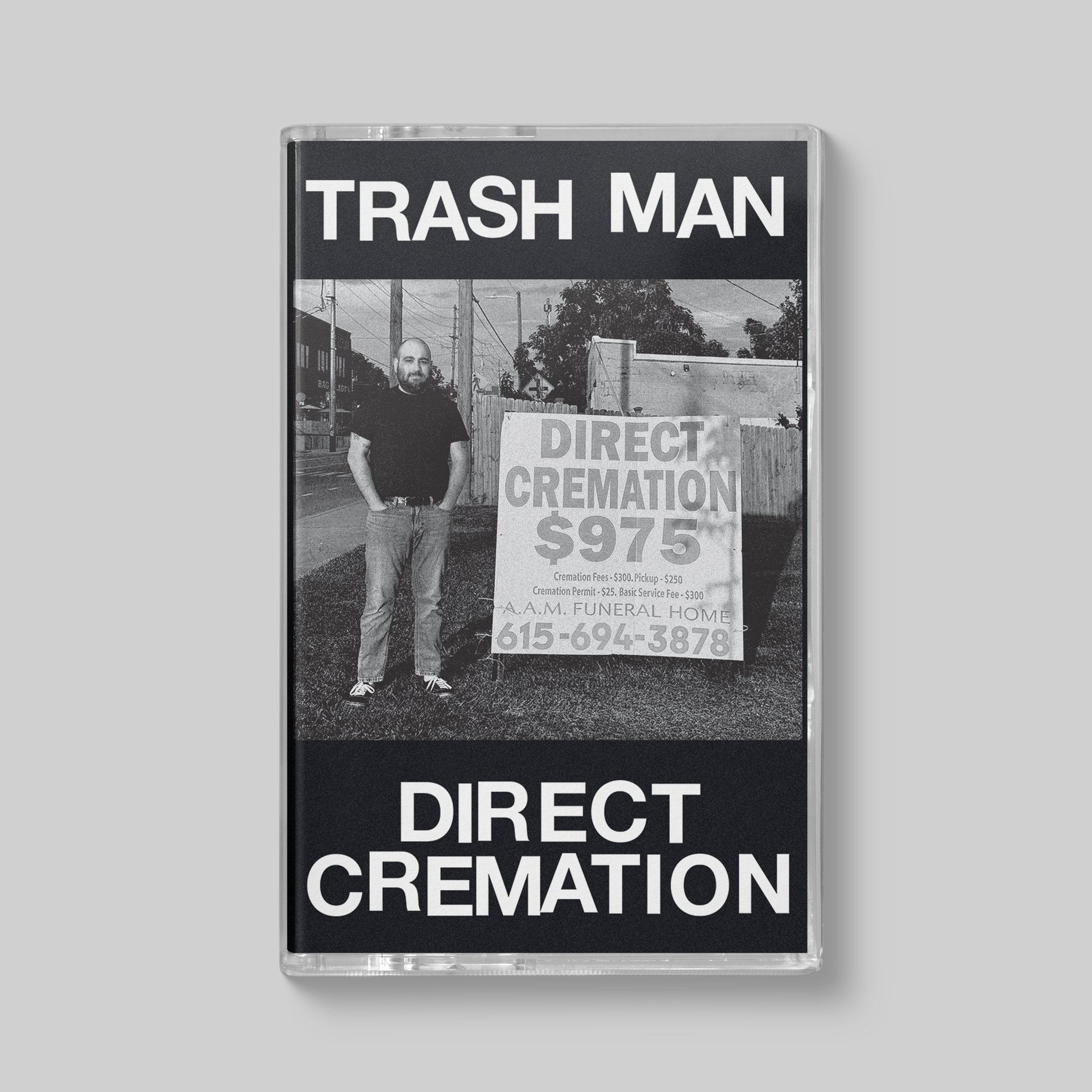 Trash Man - Direct Cremation Blue Sparkle Cassette