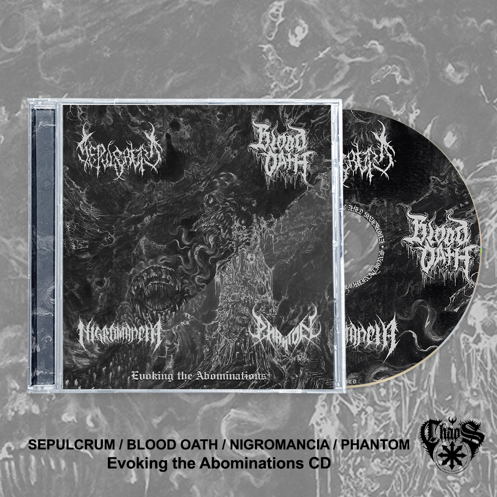 4-WAY SPLIT - Evoking the Abomonations CD