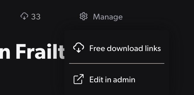 Free download links quick admin access
