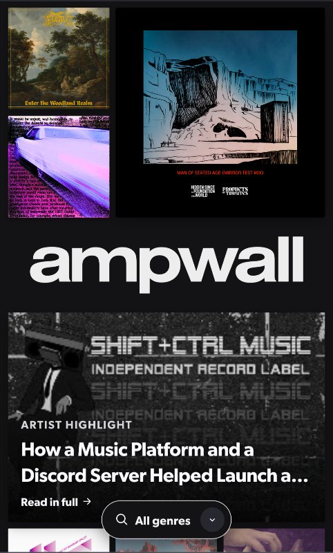 Mobile homepage "wall" facelift