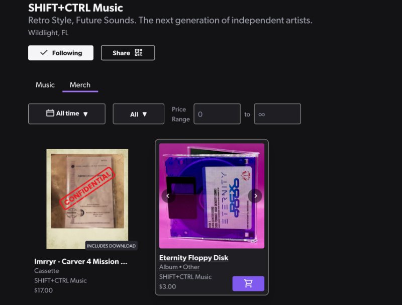 Merch card hover add to cart