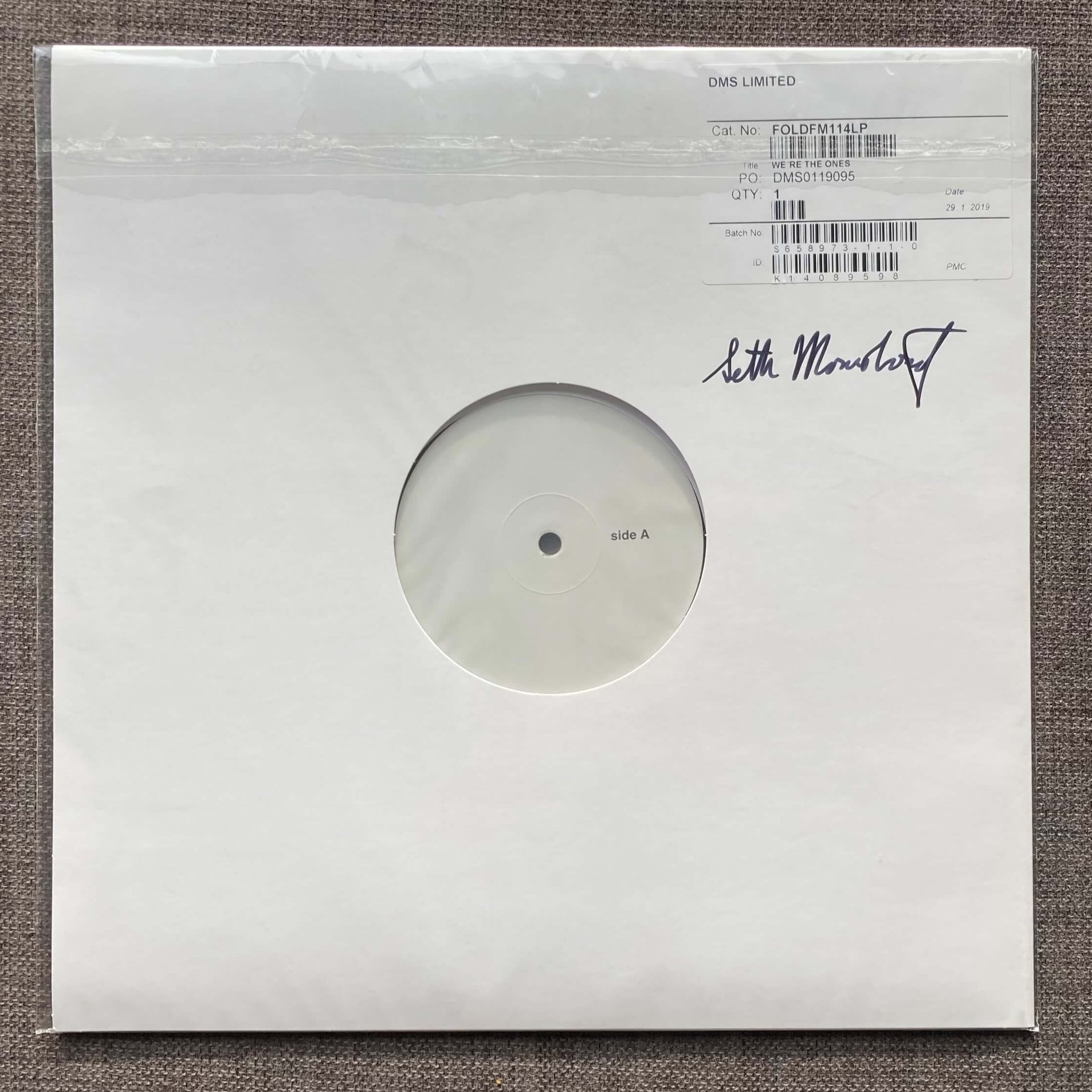 Signed Vinyl Test Pressings — 4 Copies Only!!!