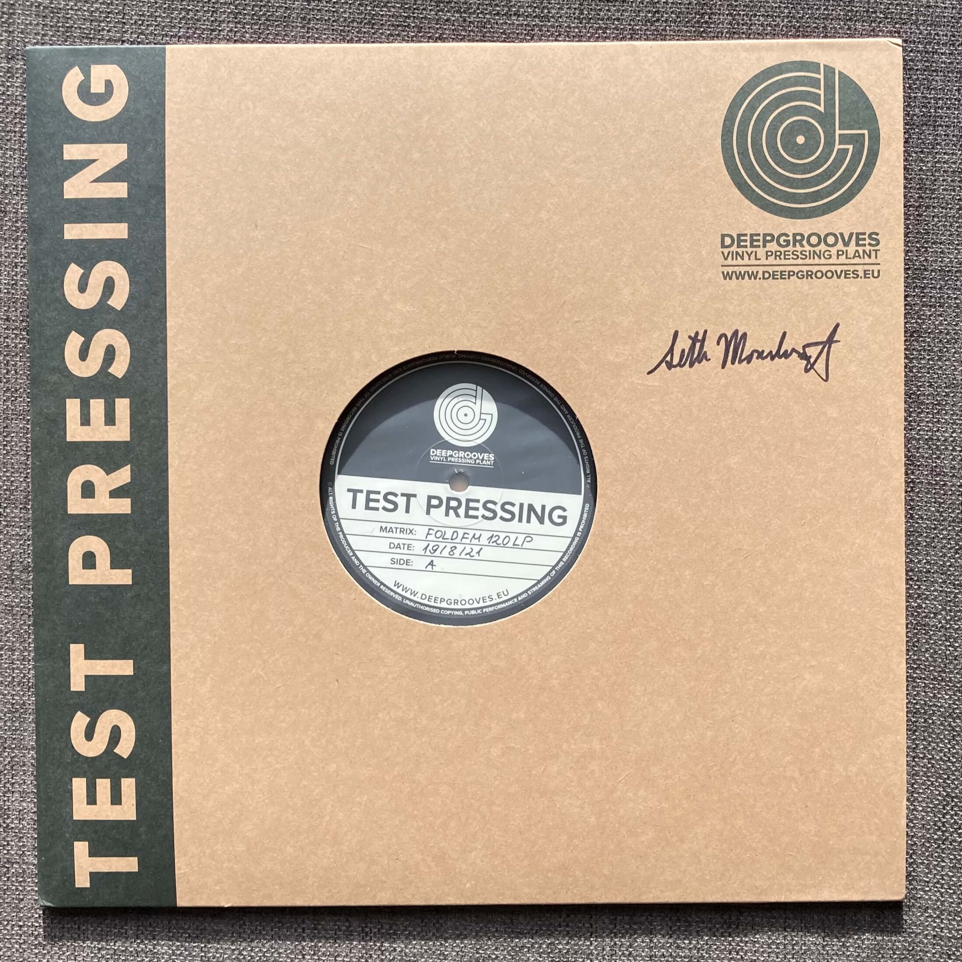 Signed Vinyl Test Pressings — 3 Copies Only!