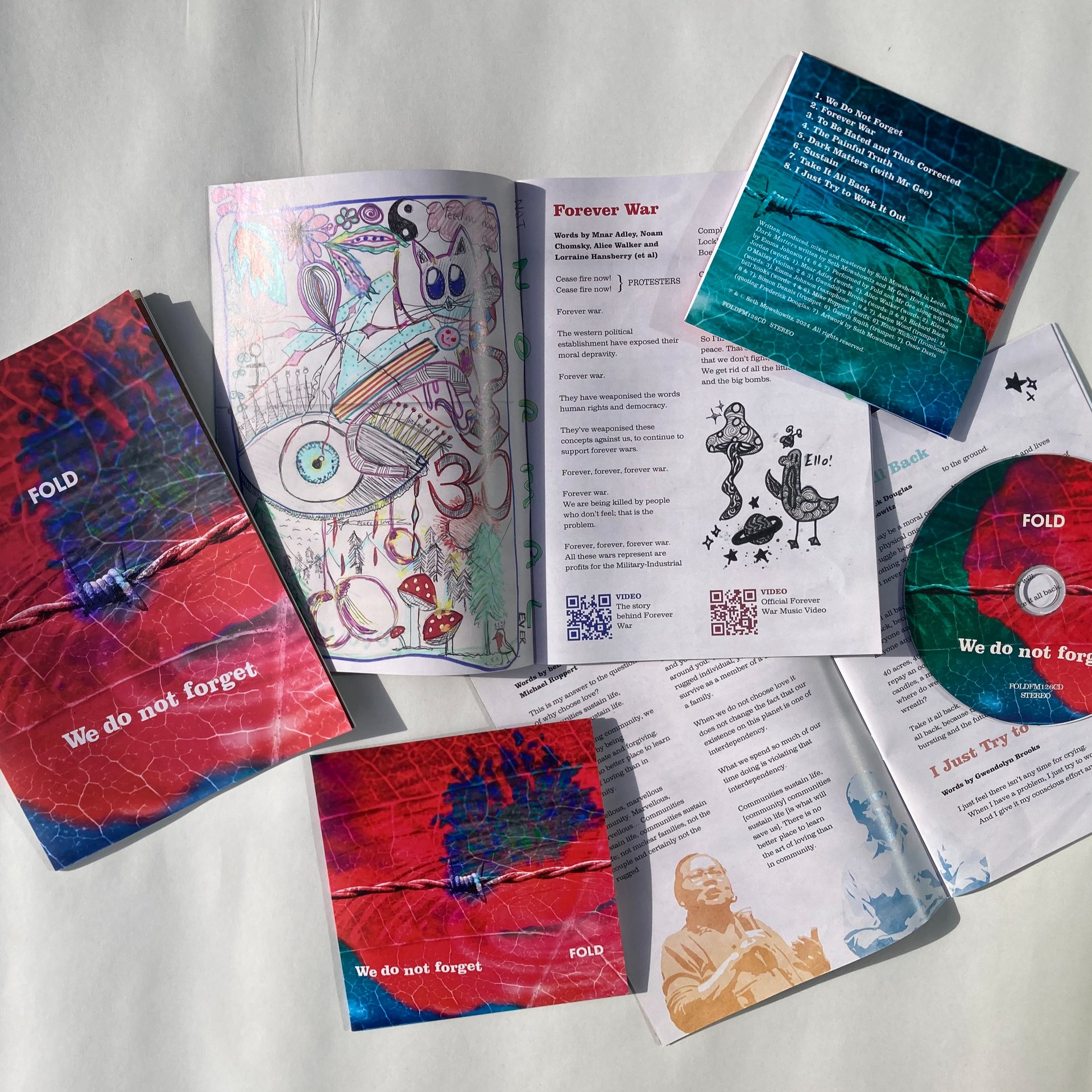 Limited Edition Compact Disc + Hand-Illustrated 28-Page A5 Zine