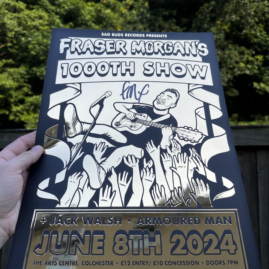 1000th Show Gold Foil Poster