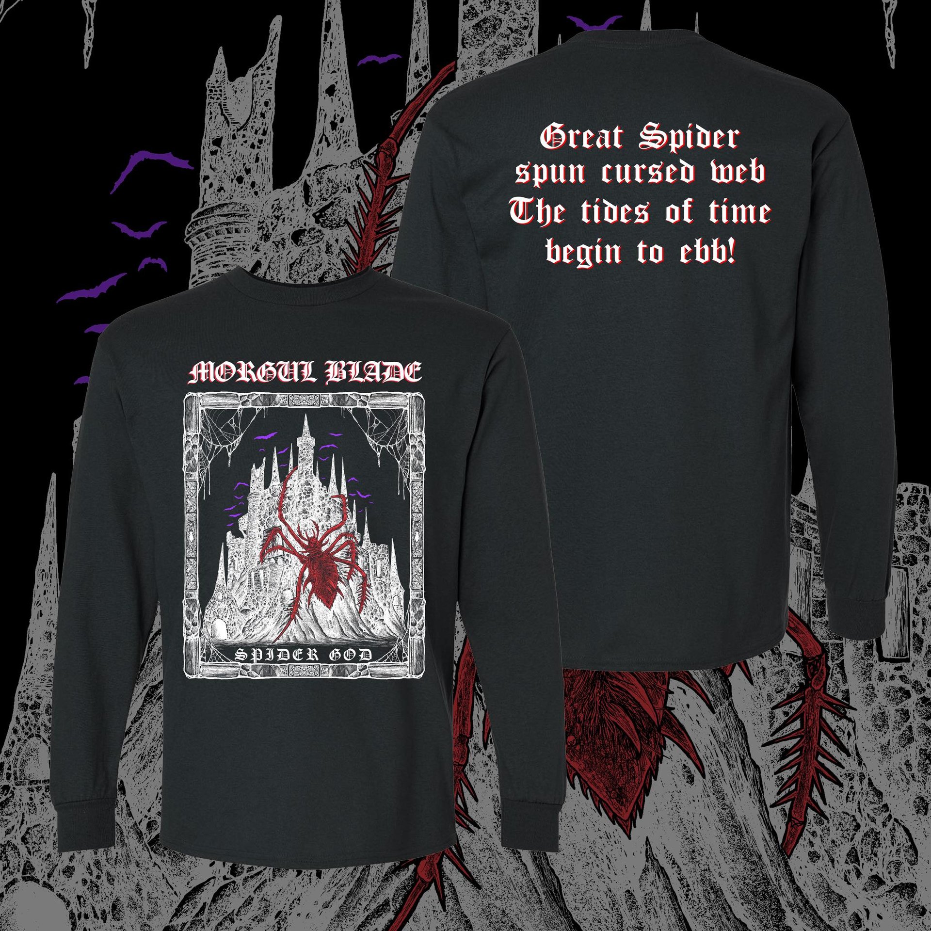 SPIDER GOD black longsleeve