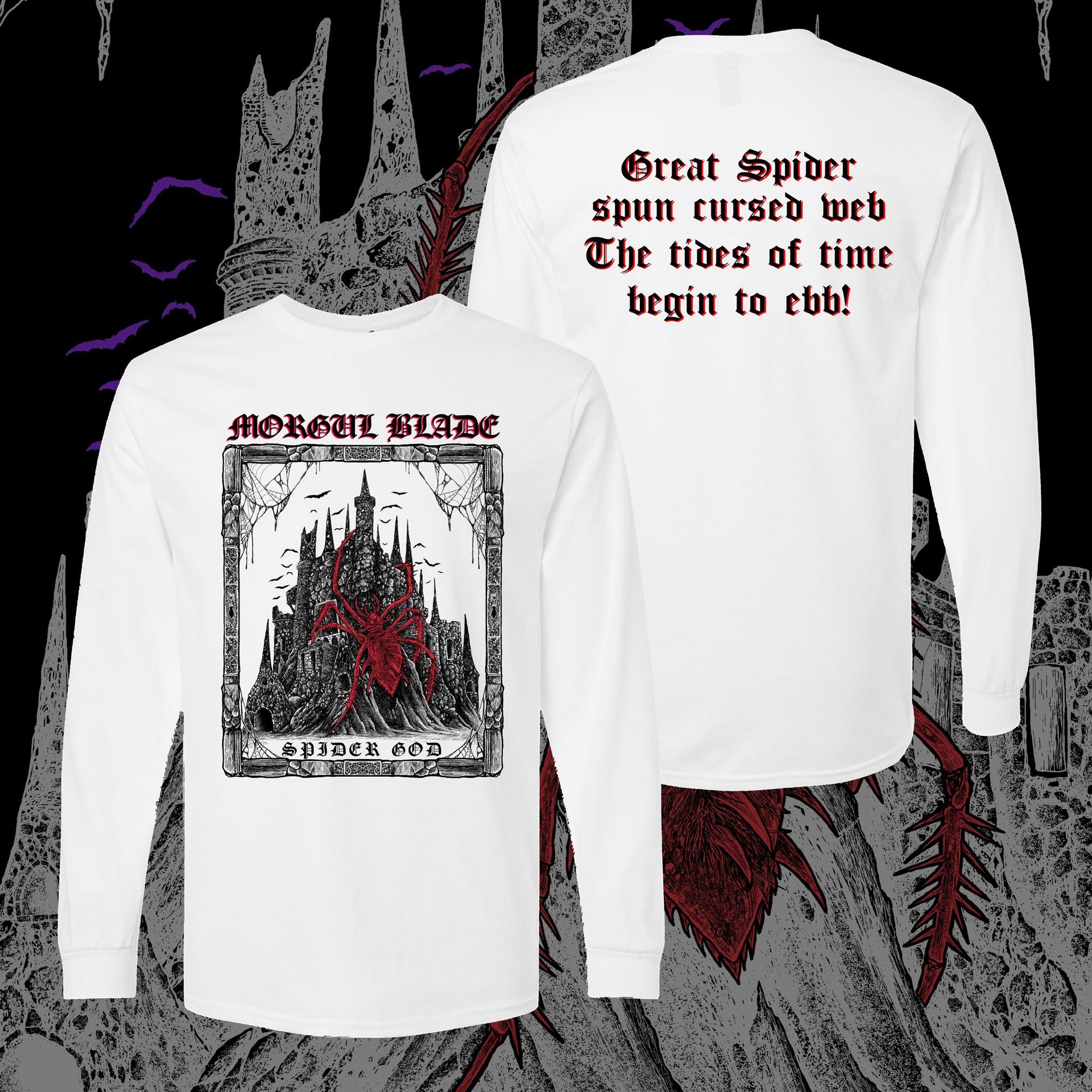 SPIDER GOD white long sleeve