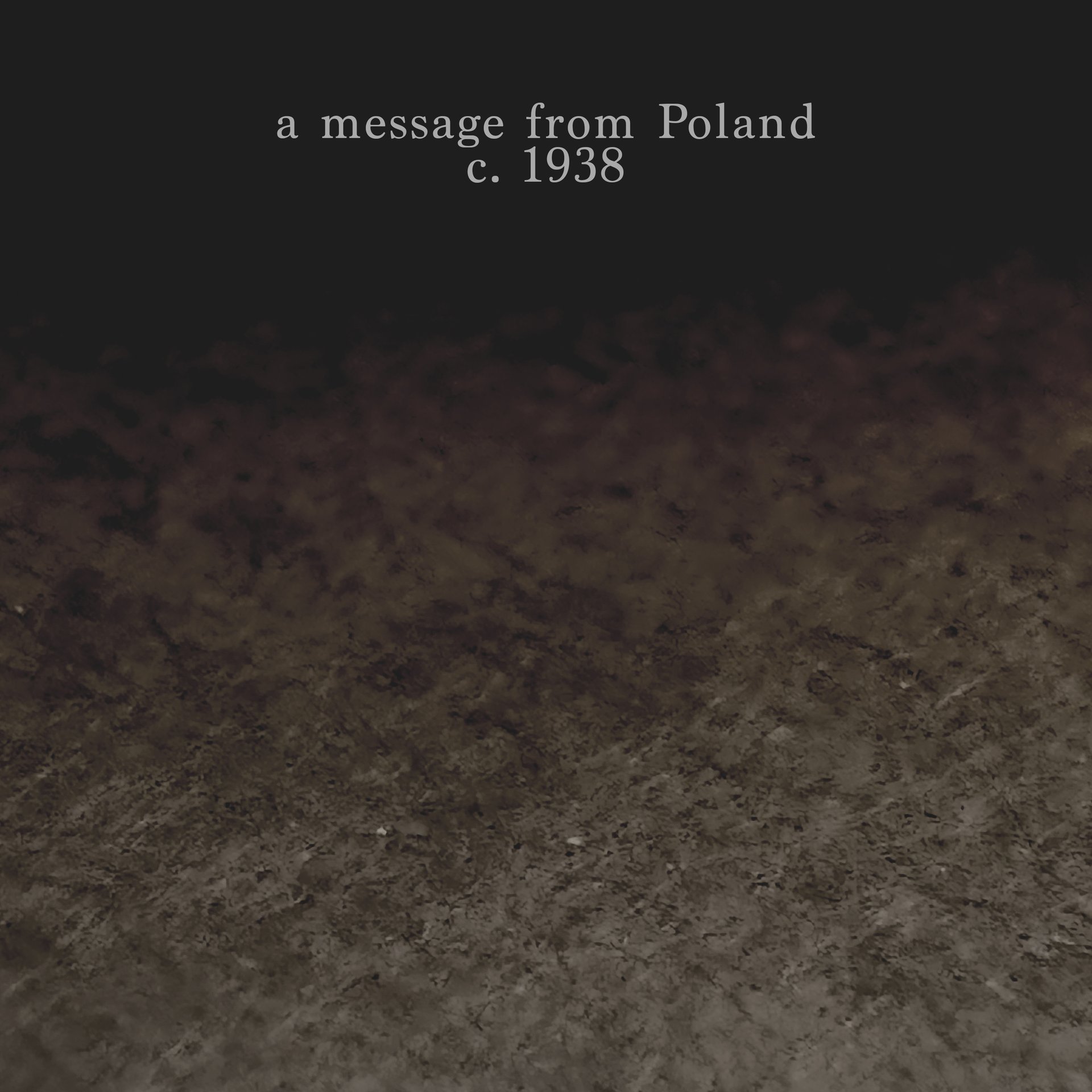 a message from Poland c. 1938