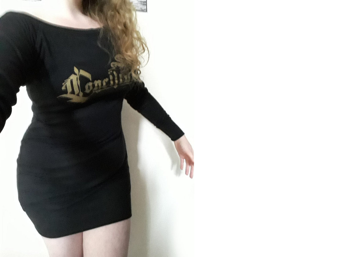 Black Logo Dress (Only XL + 2XL Left)