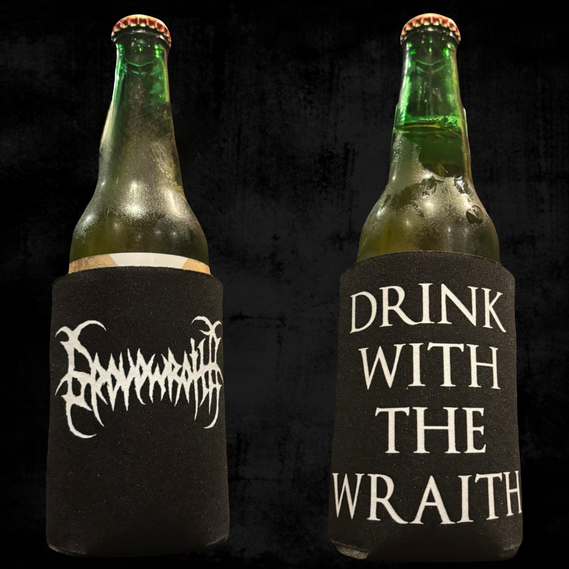 Gravewraith Logo - Drink With The Wraith Koozie