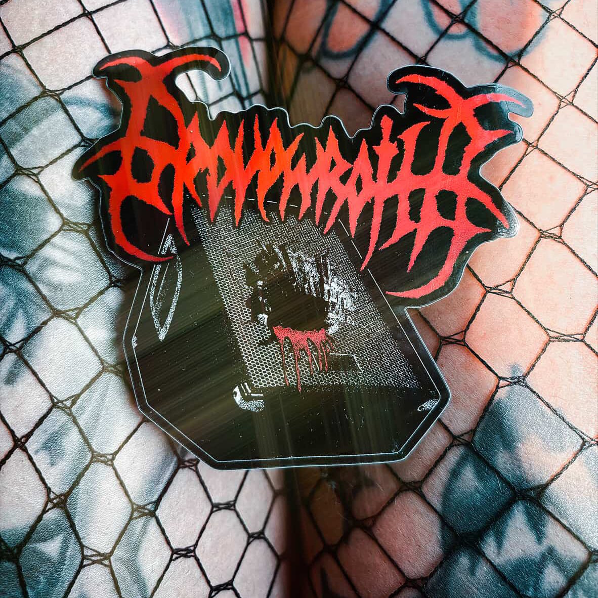Gravewraith Smashed Monitor - Die Cut Sticker