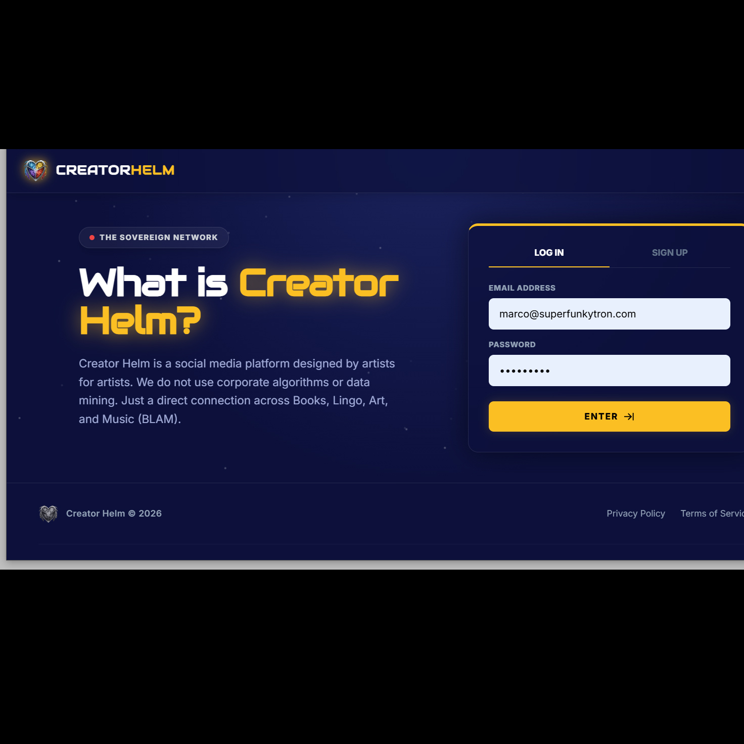 Creator Helm - Social Media app