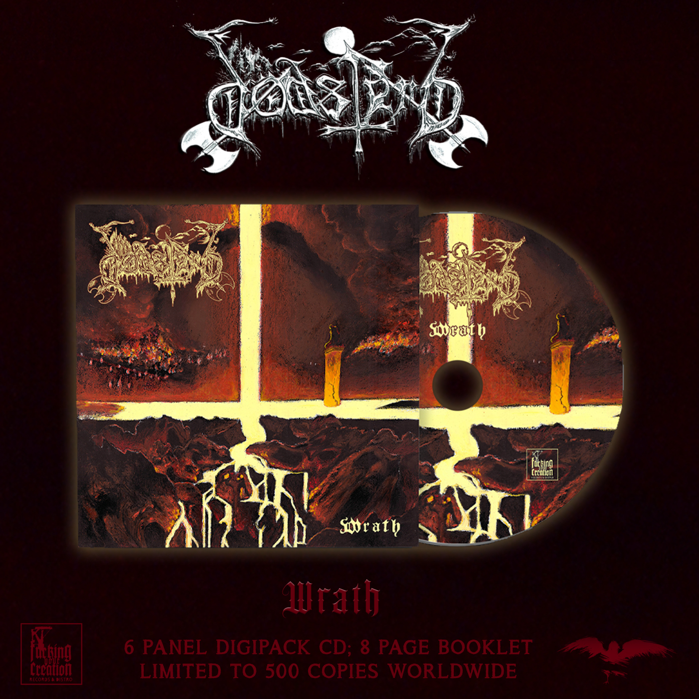 DØDSFERD - "Wrath" CD [2024; 6 Panel Digipack - 8 Page Booklet]
