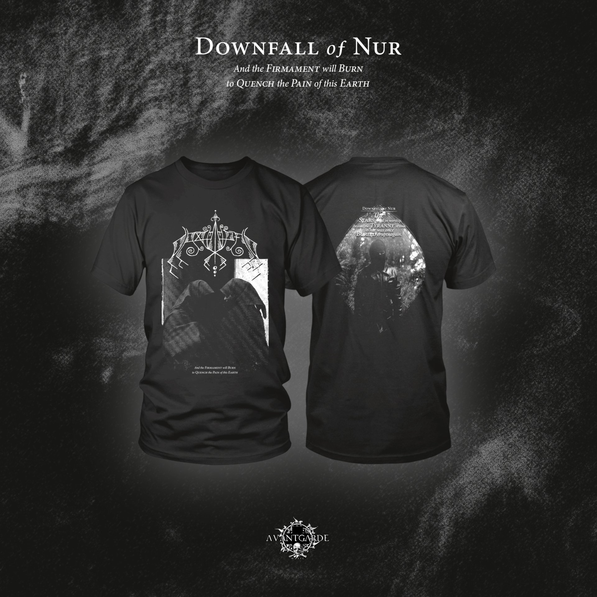 Downfall Of Nur "And the Firmament will Burn to Quench the Pain of this Earth" T-SHIRT  - preorder