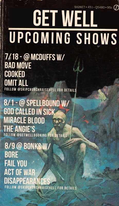 Coming in hot with 3 shows over the next few weeks, starting next Saturday the 18th!