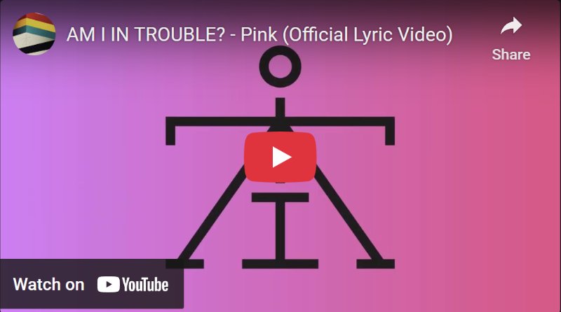 Pink Lyric Video!