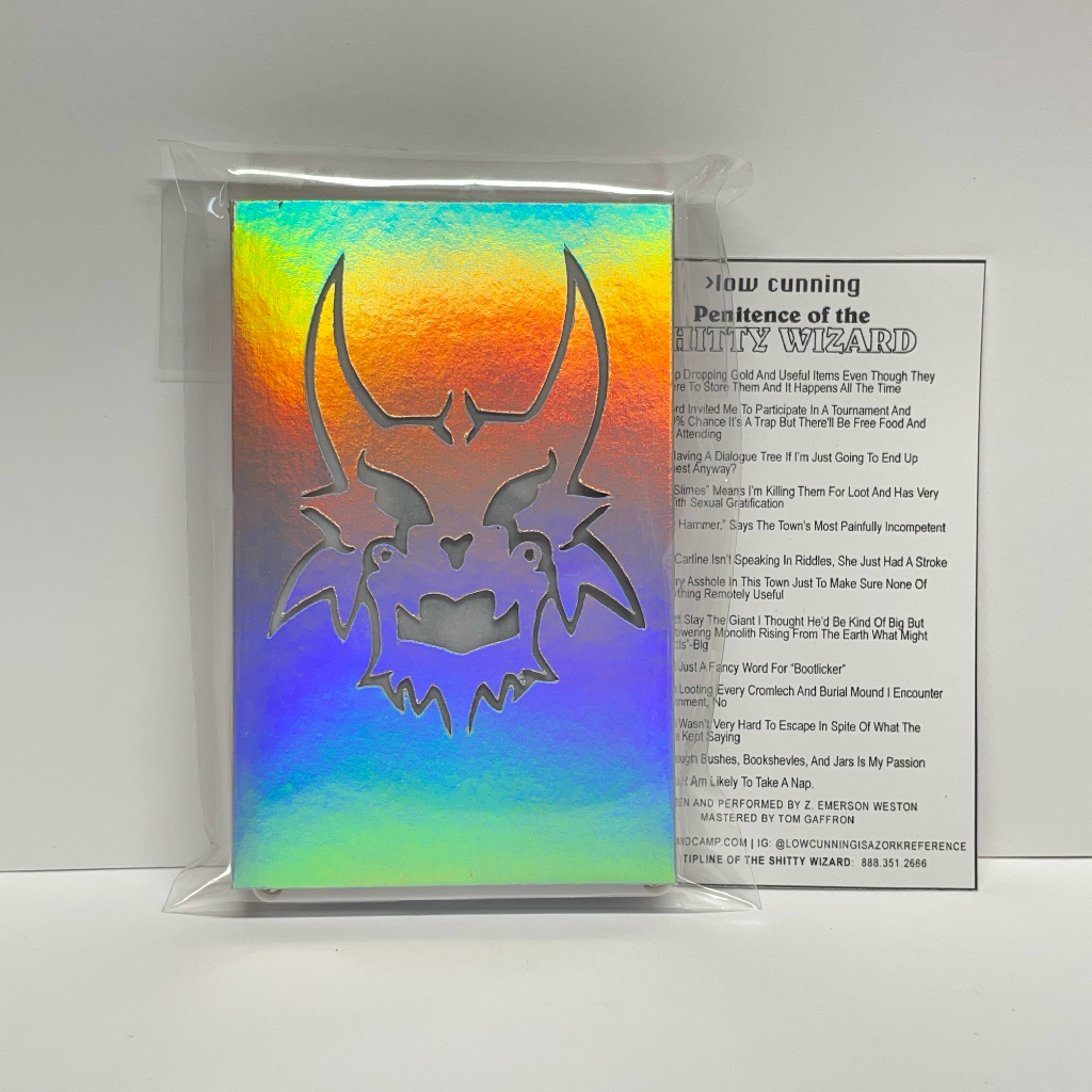 "Penitence of the Shitty Wizard" die-cut edition