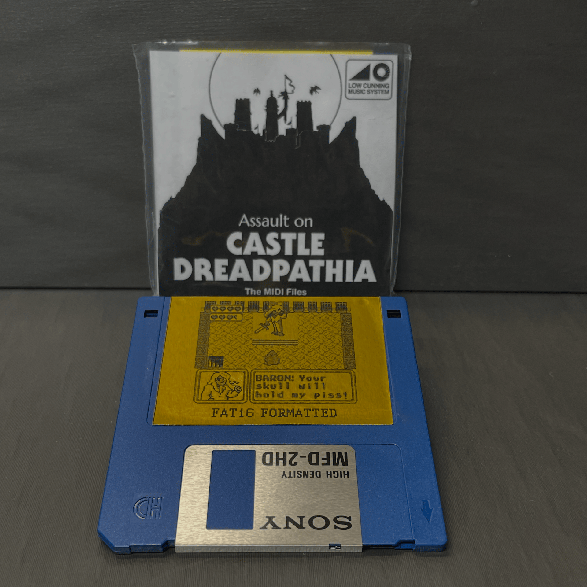 Assault on Castle Dreadpathia MIDI files 3.5" floppy disk