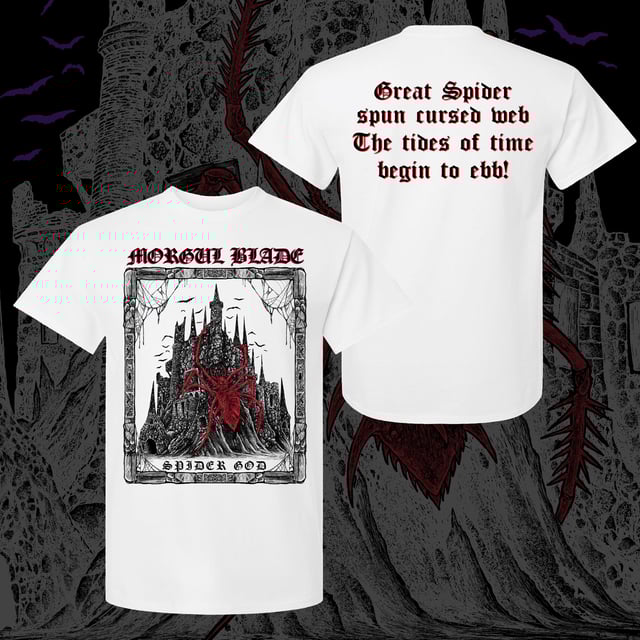 SPIDER GOD white tee shirt