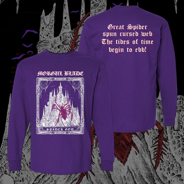 SPIDER GOD purple longsleeve