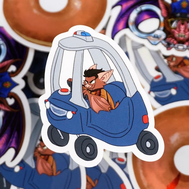 Car Chase Sticker - FREE SHIPPING