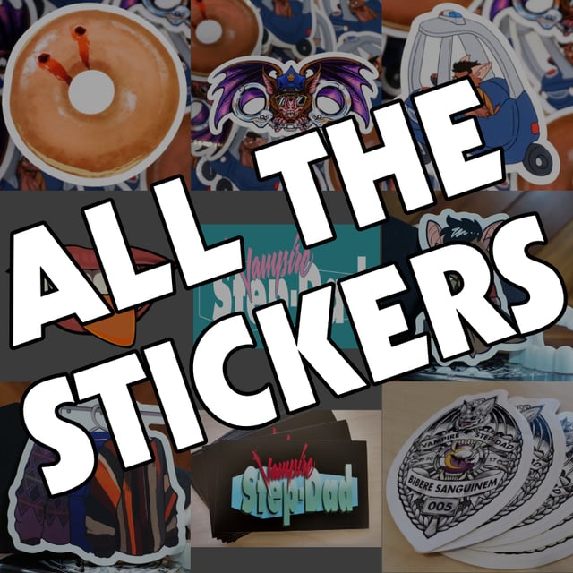 All 9 stickers - 26% off - FREE SHIPPING