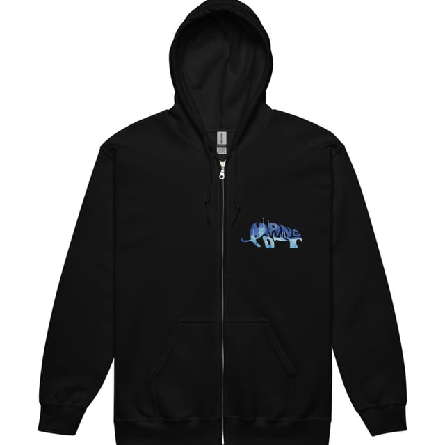 Mang Ont blue logo unisex Zip hoodie